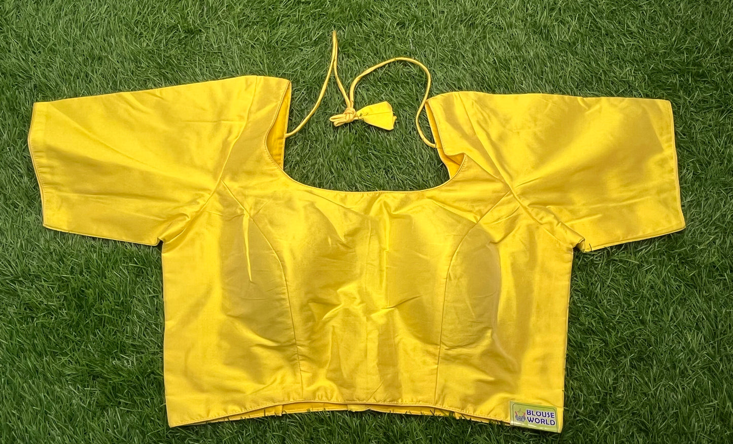 Lemon 🍋 yellow back hooks blouse 👚