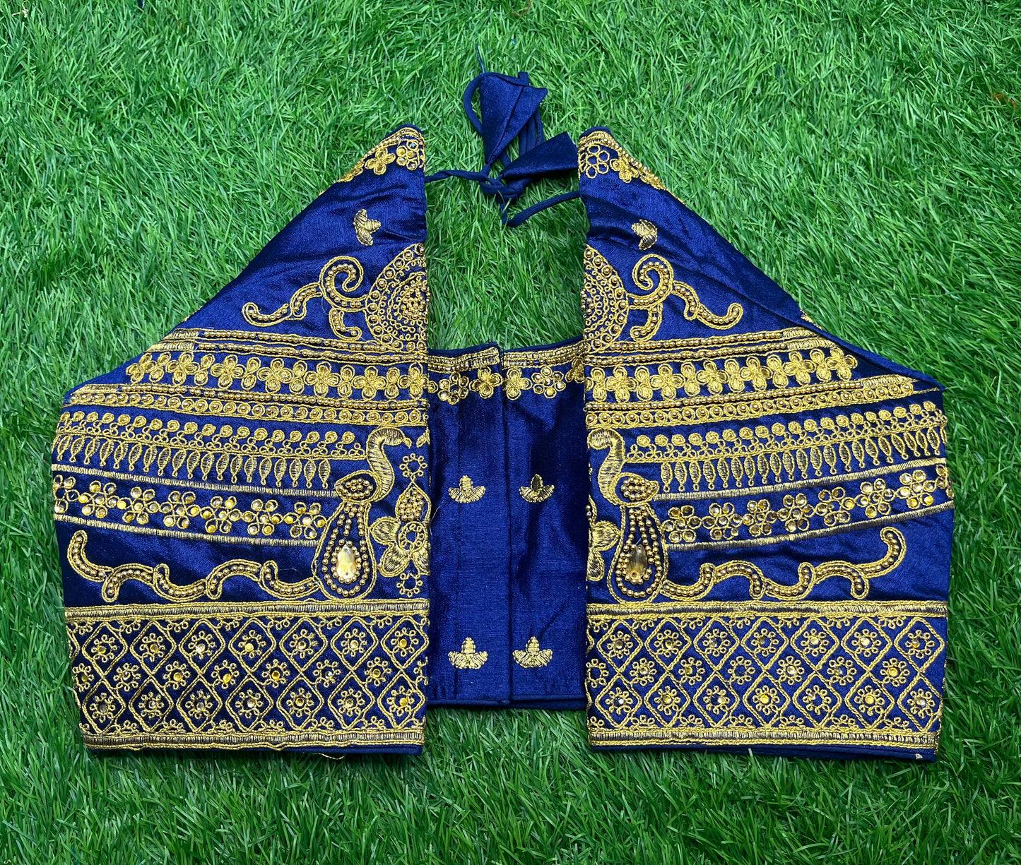 Navy blue heavy work blouse