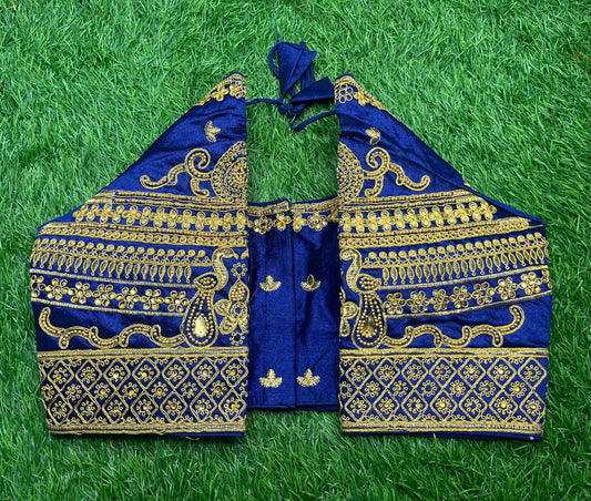 Navy blue heavy work blouse