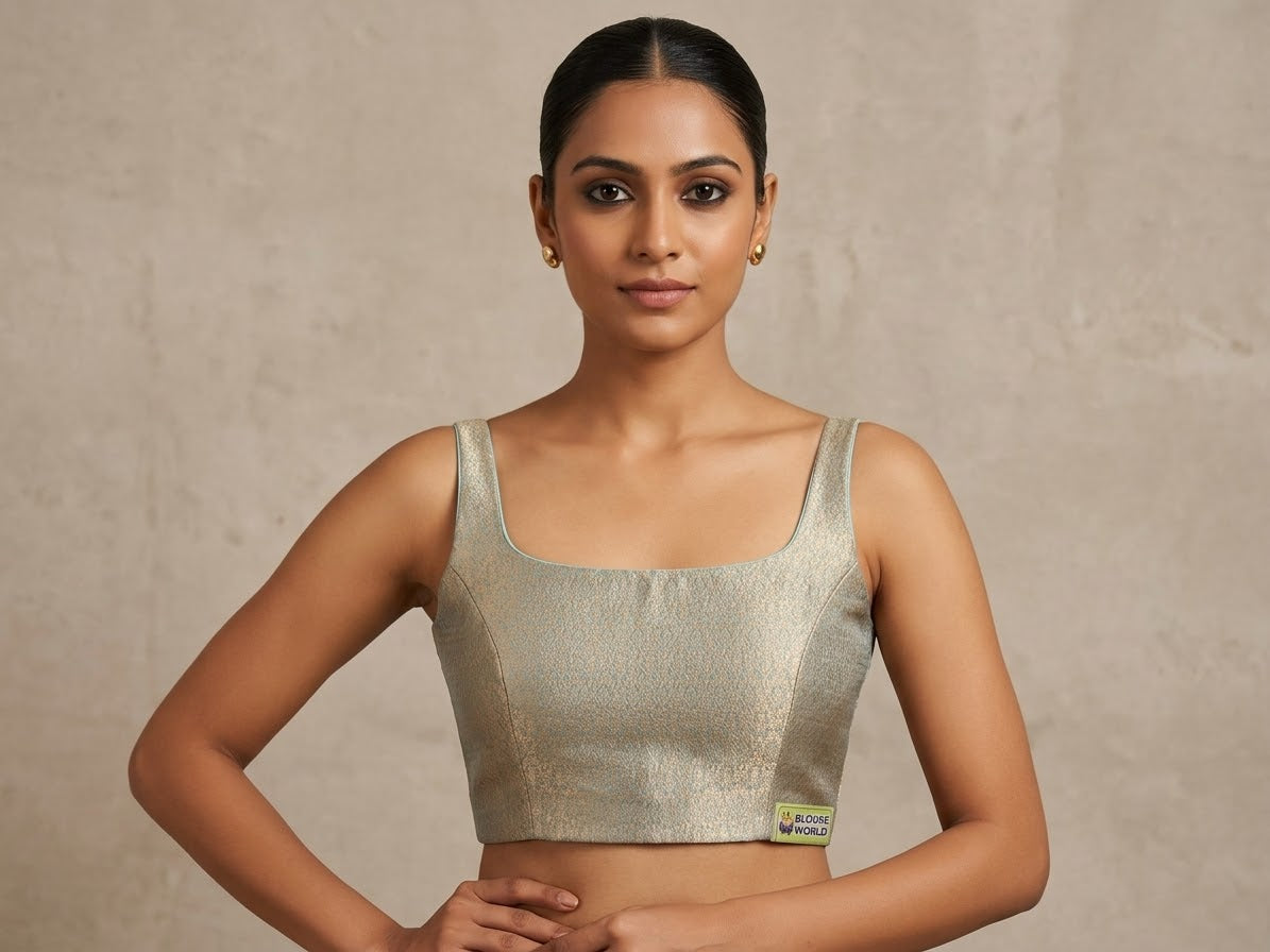 Banaras sleeveless Blouse 👚