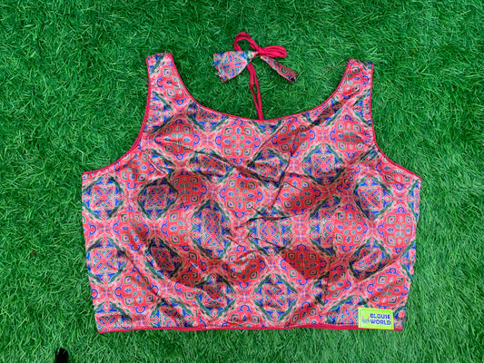Office wear high neck blouse with hands