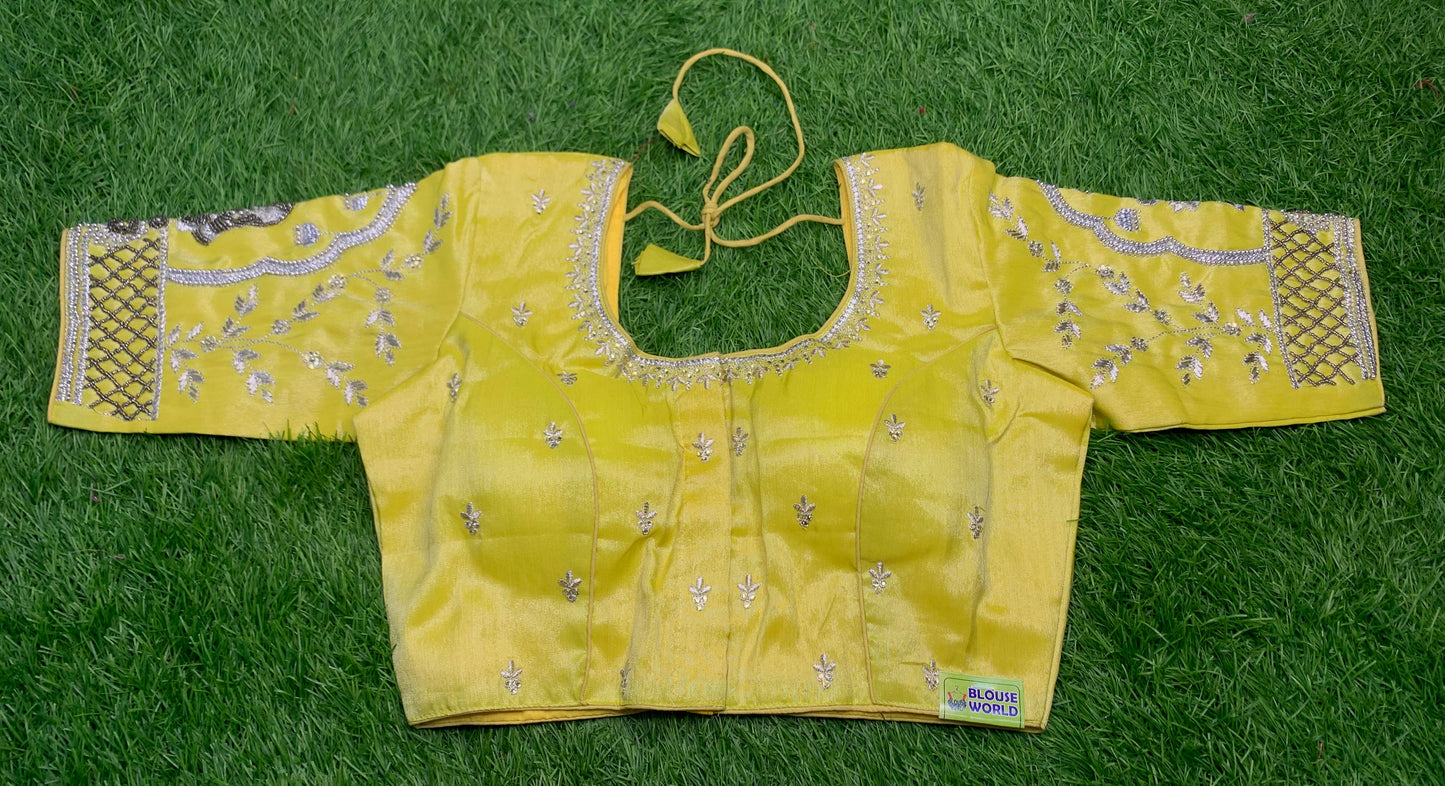 Yellow bridal wear blouse 👚