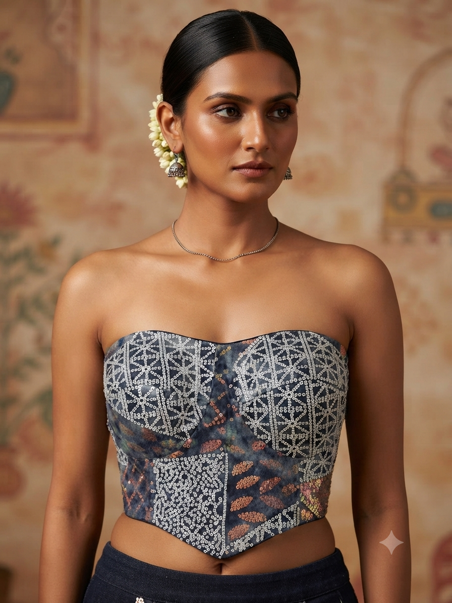 Strapless corset Blouse 👚