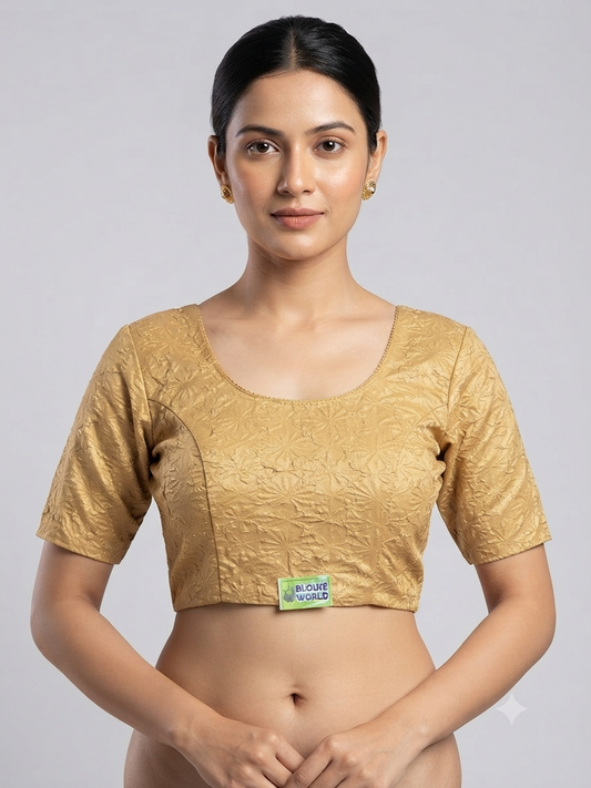 Golden stretchable Blouse 👚(2xl size