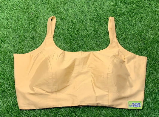 Regular gold colour spaghetti blouse 👚