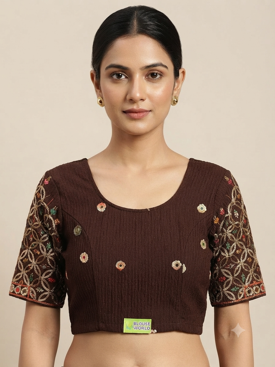 Chamki hands work stretchable Blouse 👚 (2xl size