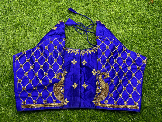 Royal blue heavy work blouse 👚