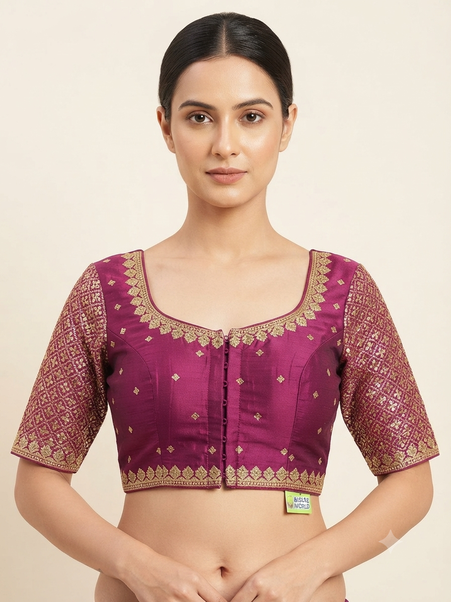 Embroidery sequences Blouse 👚