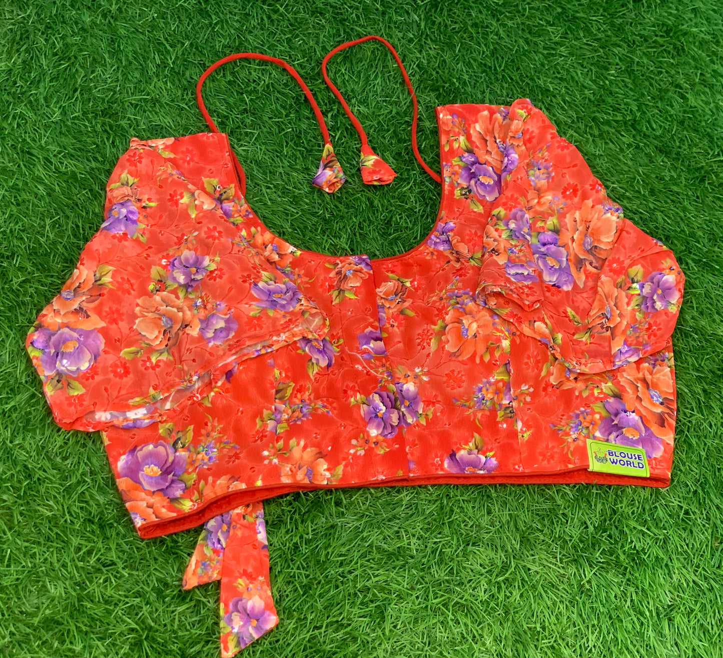 Red designer fancy blouse