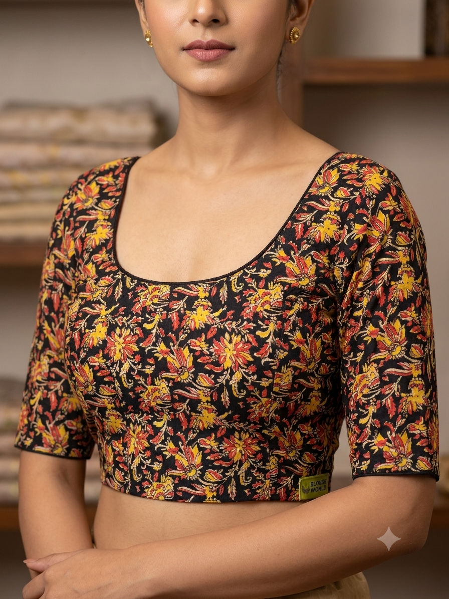 Kalamkari stretchable blouse 👚(xxlsize