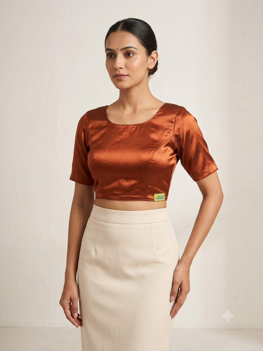 Tissue plain blouse