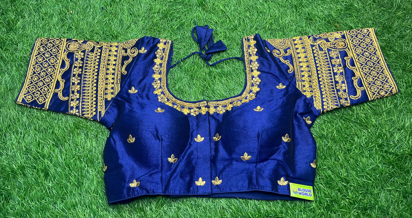 Navy blue heavy work blouse
