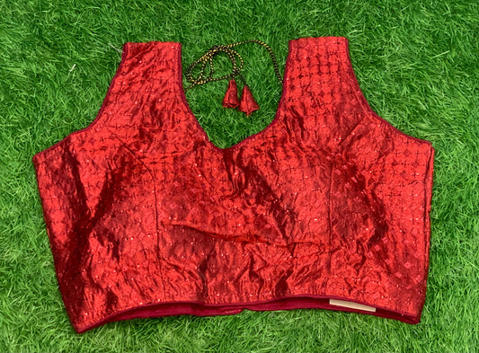 Marron blouse sleeveless