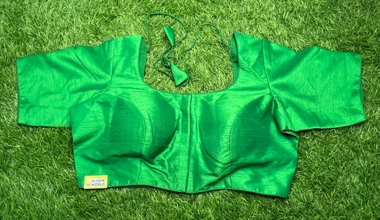 Parrot 🦜 green front hooks plain blouse 👚