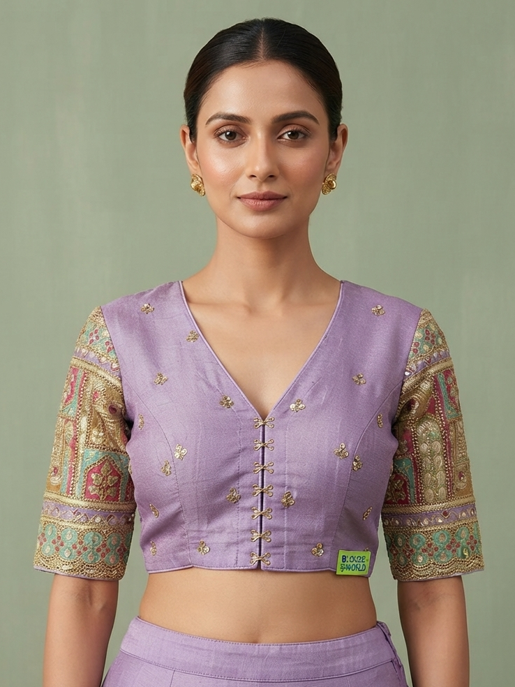 Tissue blouse 3/4th sleeve
