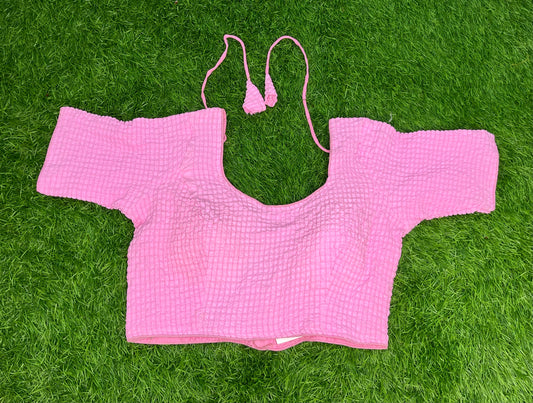 Baby pink crush blouse