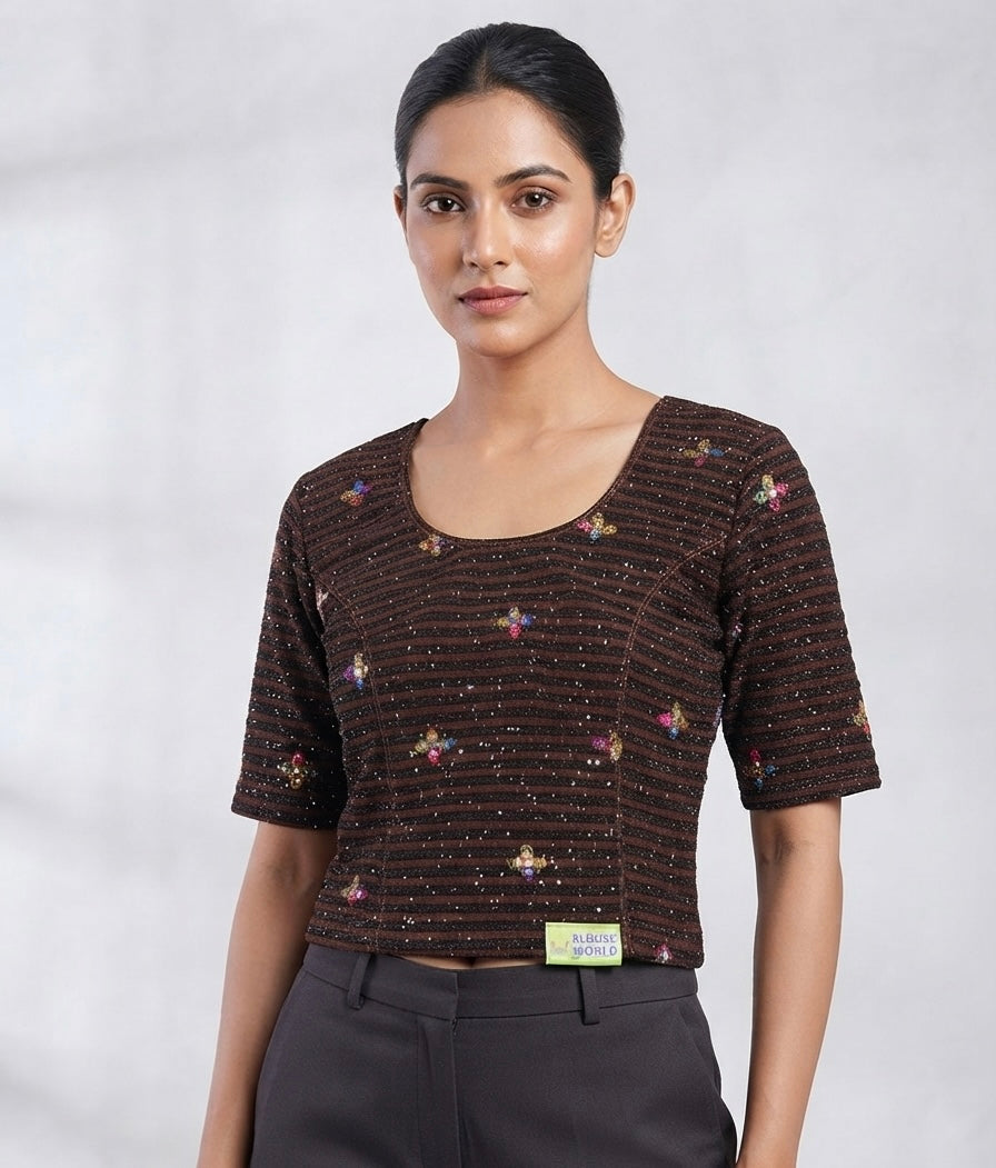 Multi colors stretchable Blouse 👚 (2xl size