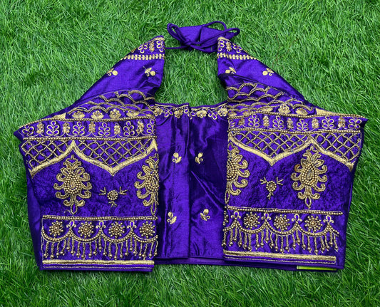 Dark purple heavy work blouse 👚