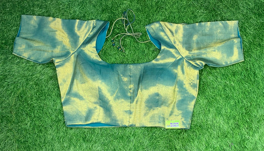 Sky tissue blue plain blouse 👚 size 34 to 42 size