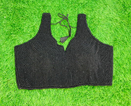 Black Moti sleeveless blouse