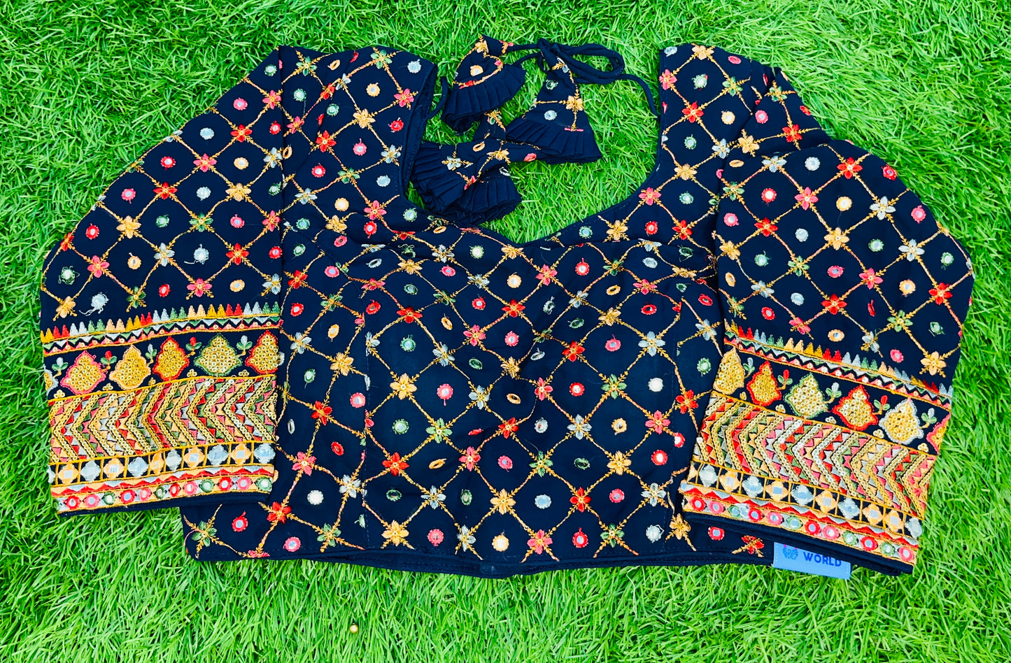 Navy blue multicolour