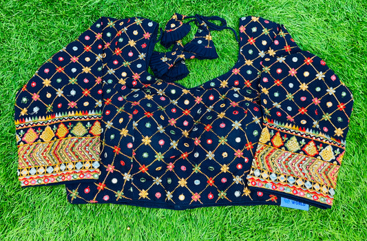Navy blue multicolour