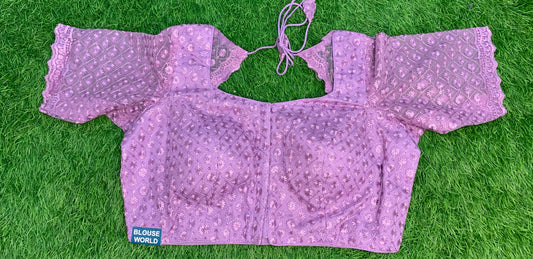 Lavender colour blouse with hands