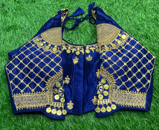 Navy blue coin 🪙 work blouse 👚