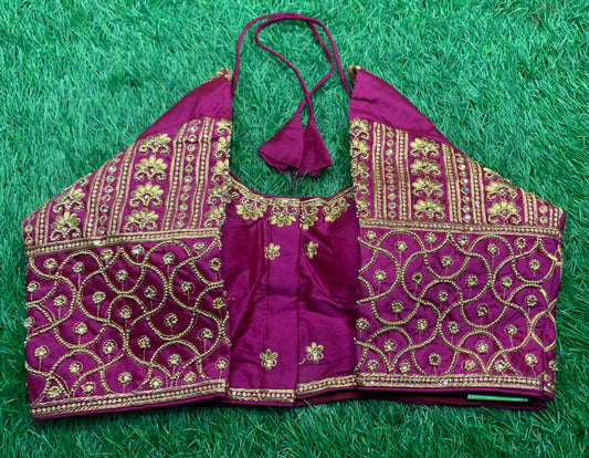 Magenta pink designer blouse 👚