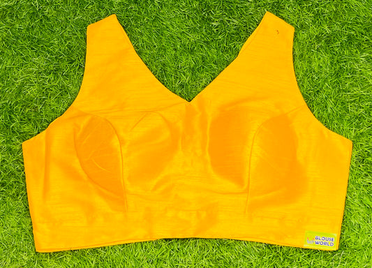 Bright yellow v neck with hands available