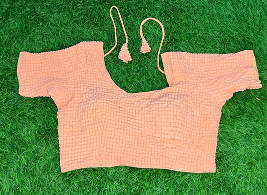 Dark peach crush blouse