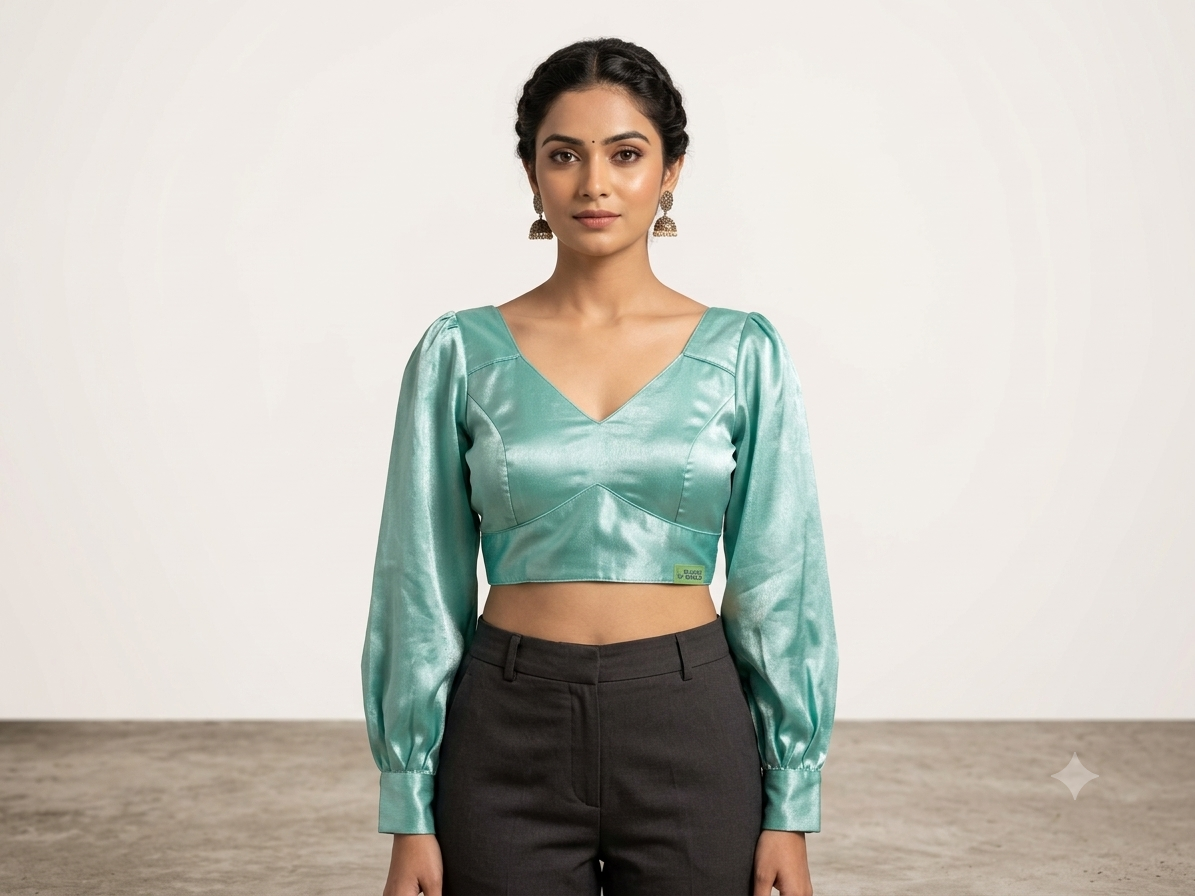 Tissue plain blouse
