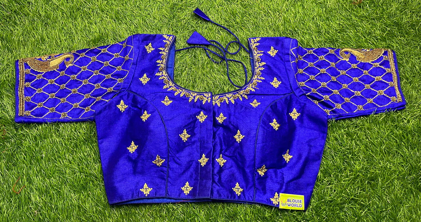 Royal blue heavy work blouse 👚