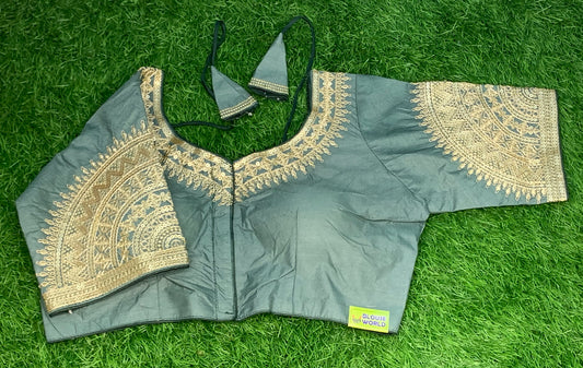 Ivory rich colour designer blouse
