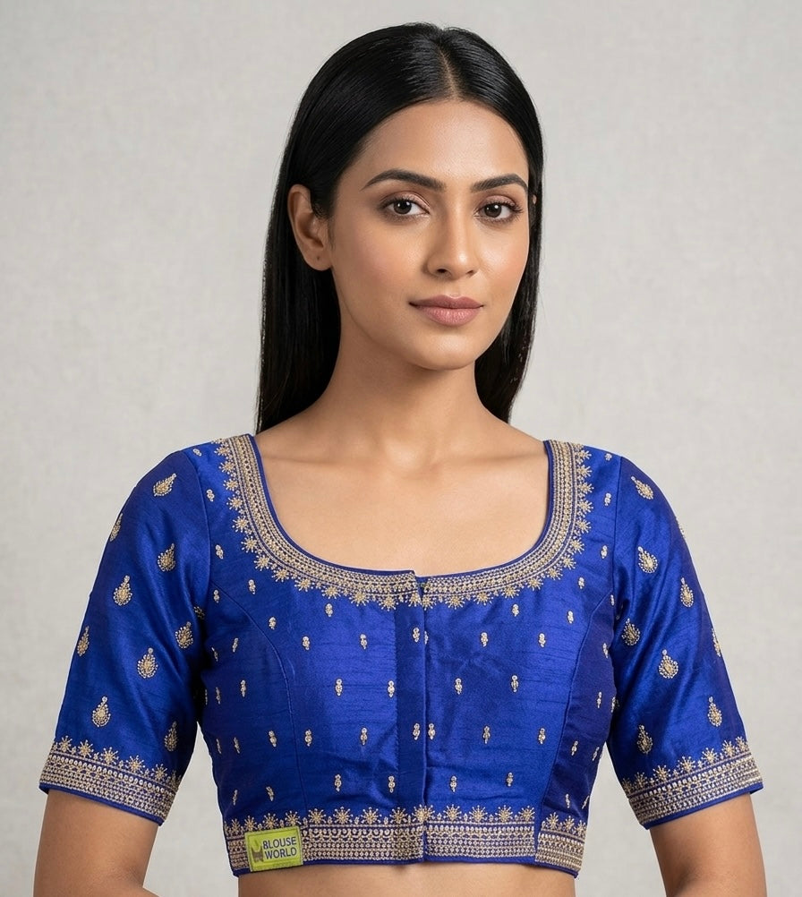 Silver butta work blouse