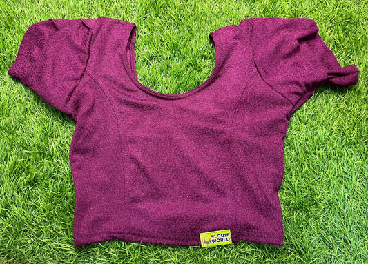 Wine colour fish cut hands Strectable blouse xl size