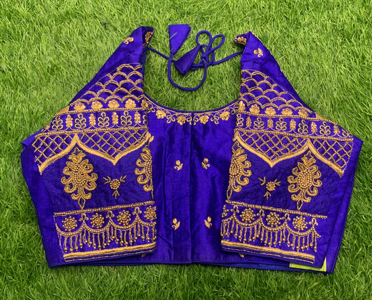 Royal blue designer blouse 👚