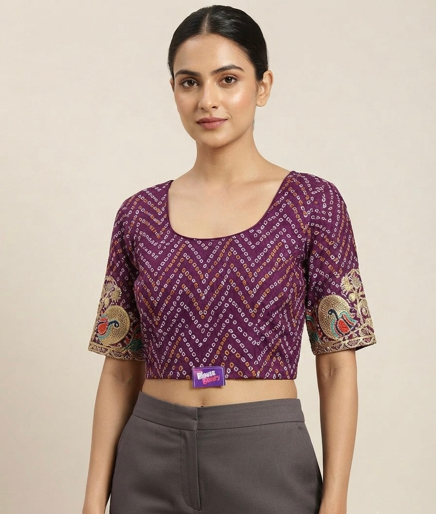 Badhni hands work stretchable Blouse 👚 (2xl size￼