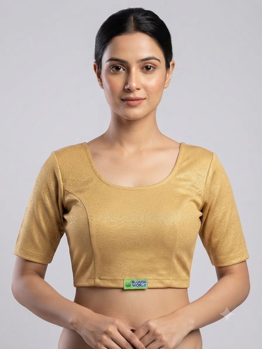 Golden stretchable Blouse 👚(2xl size