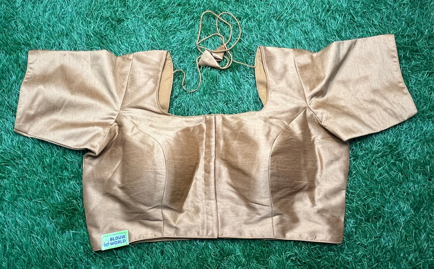 Dark golden plain simple blouse 👚