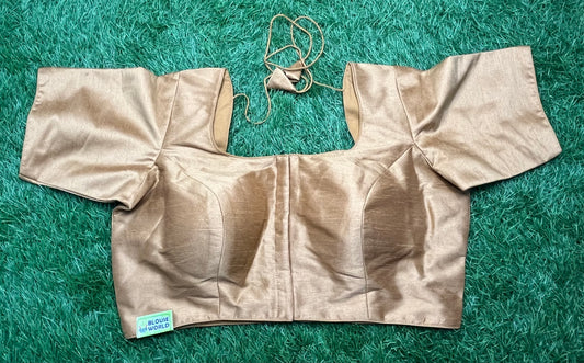 Dark golden plain simple blouse 👚