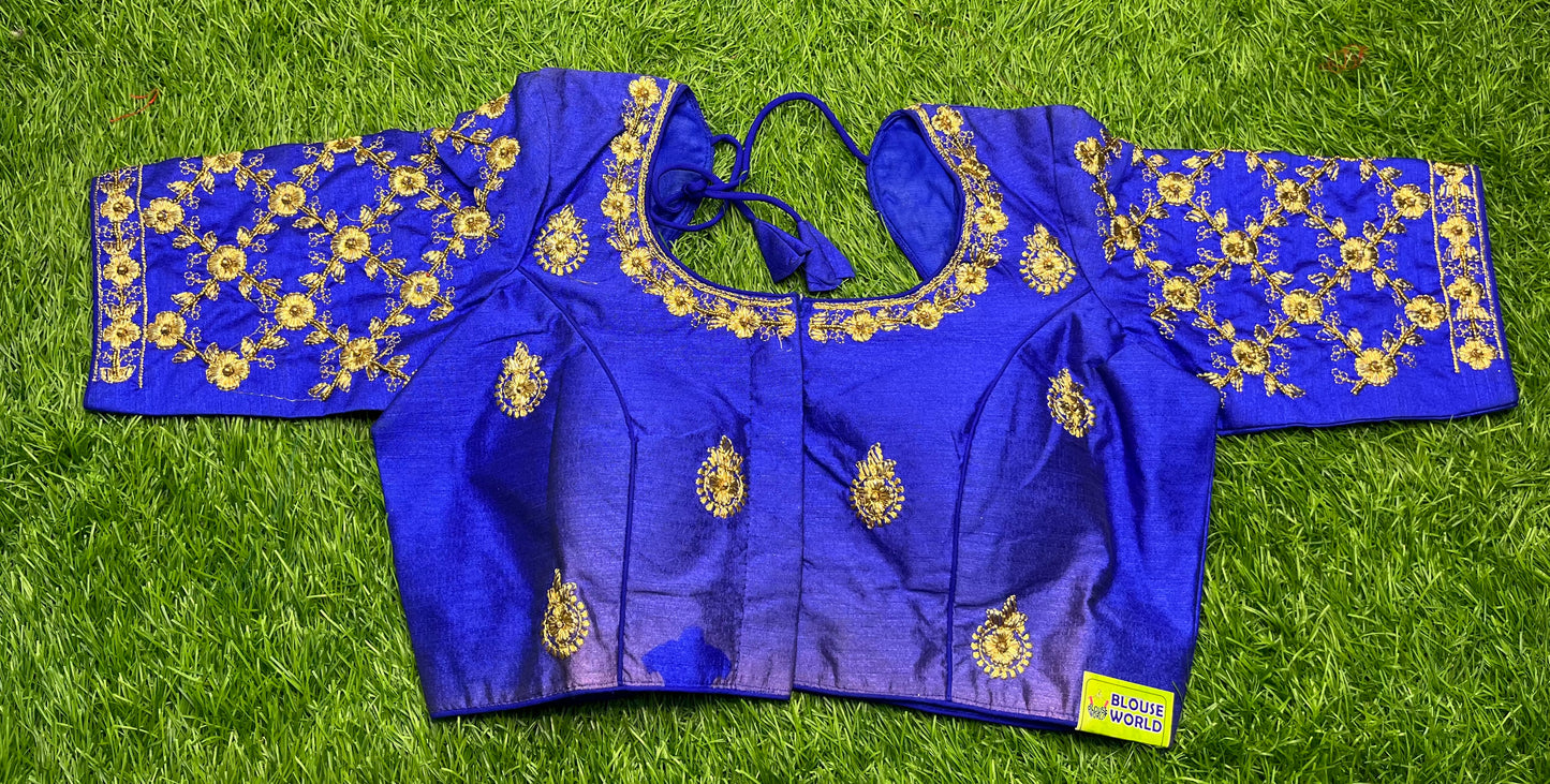 Royal blue designer blouse 👚