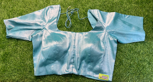 Ice 🧊 colour plain tissue blouse 👚 size 34 to 42