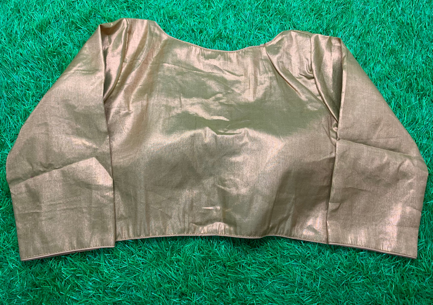 Copper gold high neck blouse 👚
