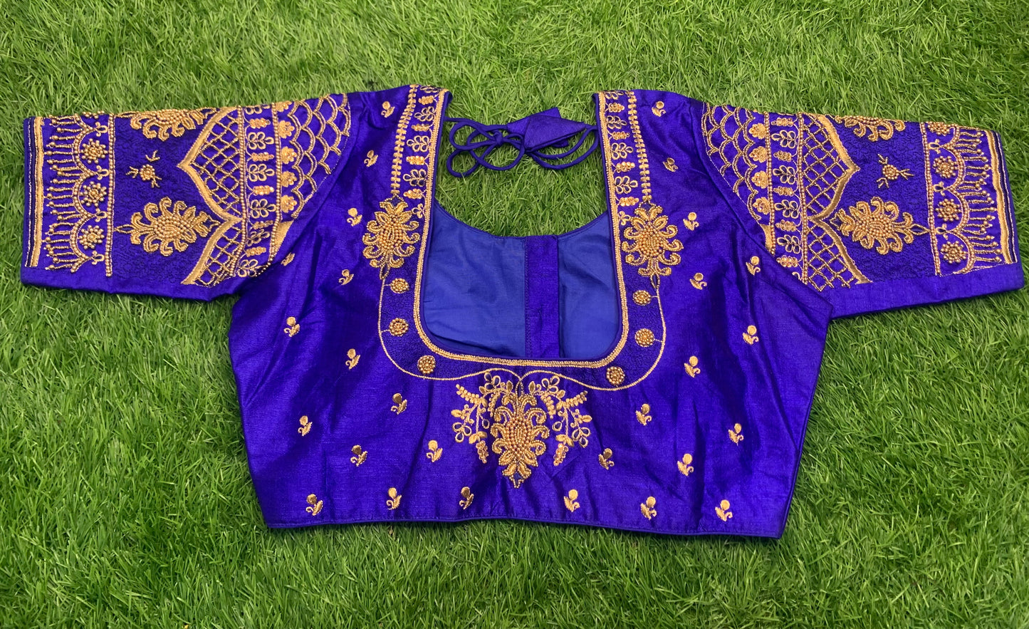 Royal blue designer blouse 👚
