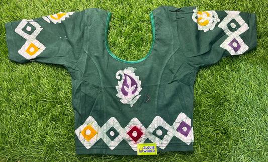 Light green of shade with multicolour print Strectable xl size