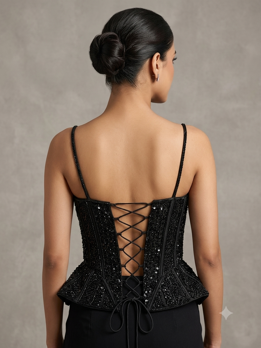 Kardana sleeveless corset blouse