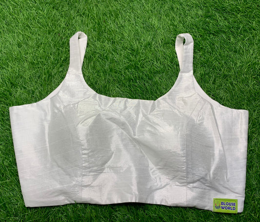 Silver spaghetti blouse 👚