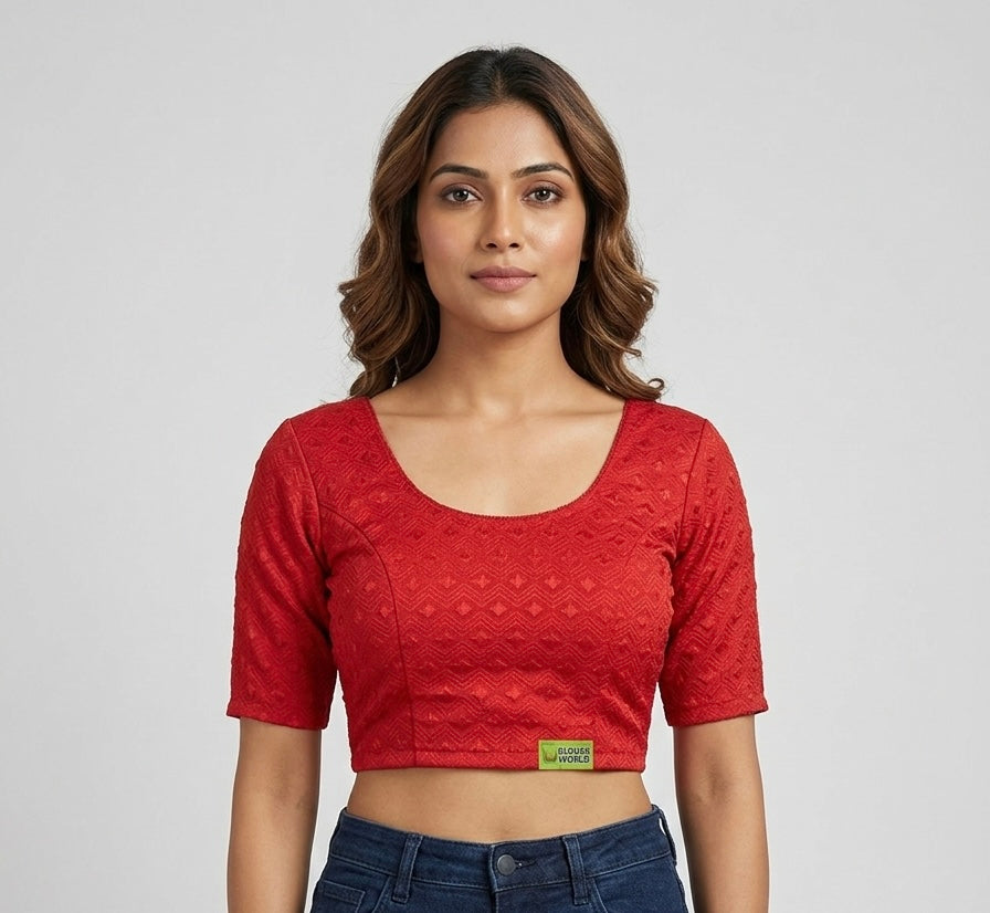 Tissue stretchable Blouse 👚 (2xlsize