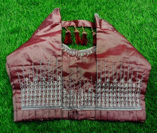 Marron back hanging design blouse 👚